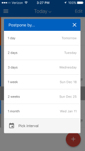 Remember The Milk Postpone Task